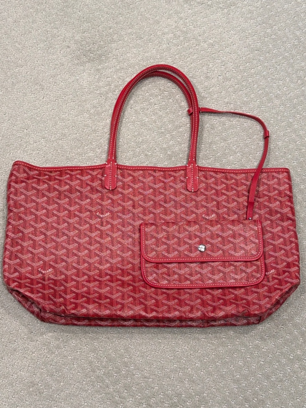 Goyard St Louis PM Tote Bag Red